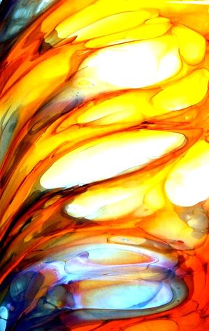 Lichtafel aus Echtantikglas